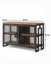 Hanah Home Peka9110 Soporte para TV Nuez y Negro